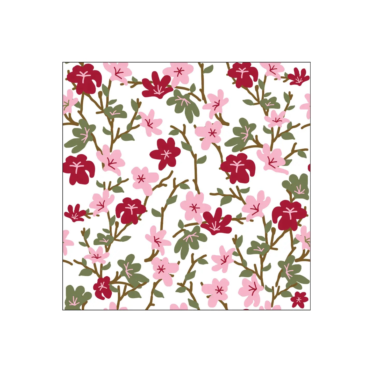 SERVIETTE EN PAPIER YOSHI ROSE X20