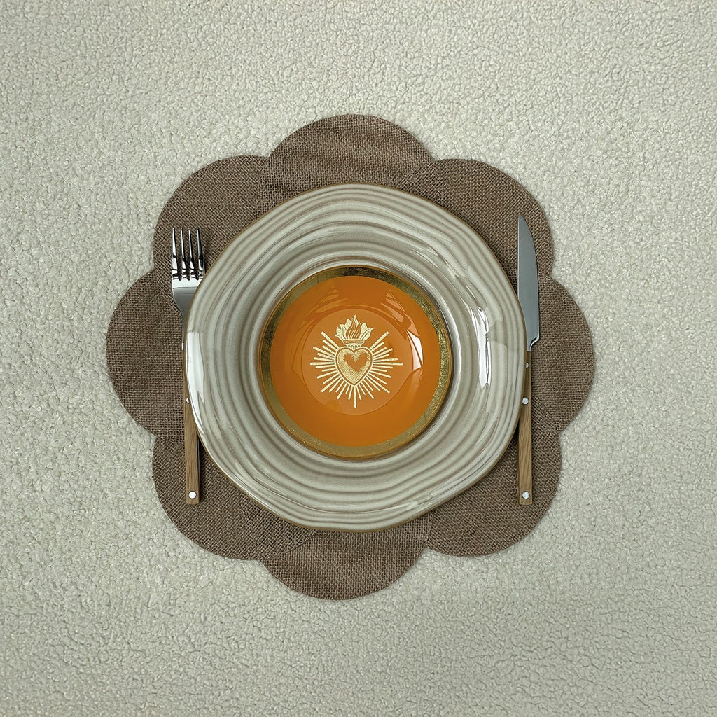 SET DE TABLE ROND JUTE NATUREL