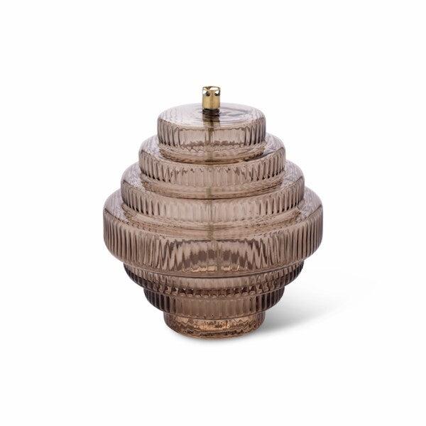 LAMPE A HUILE - Spirale Champagne