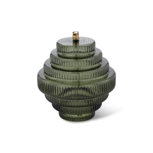 LAMPE A HUILE - Spirale Vert